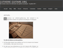 Tablet Screenshot of lutherie-guitare.org
